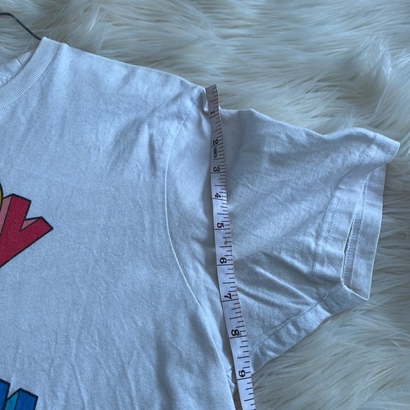 Teddy Fresh merch white crew neck teddy t shirt short sleeve sz S cotton stained - Picture 13 of 16